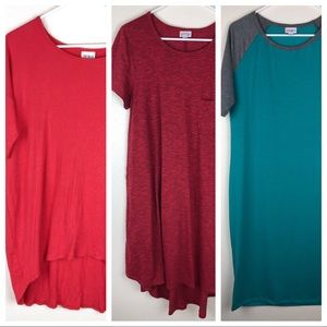 LuLaRoe 3 Piece Lot 1 Irma 1 Carly 1 Julia Size L